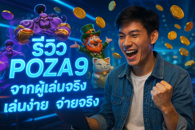 รีวิว POZA9 จากผู้เล่นจริง เล่นง่าย จ่ายจริง